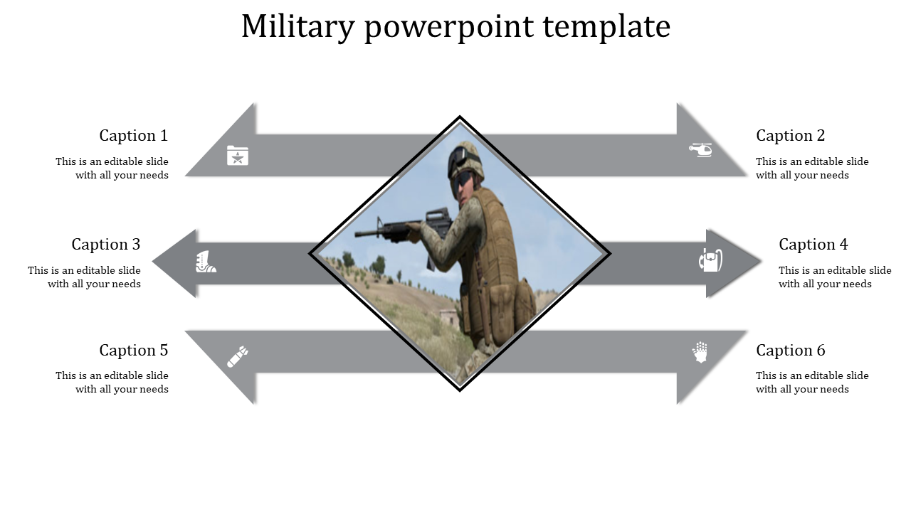 Military PowerPoint Template-6-Gray
